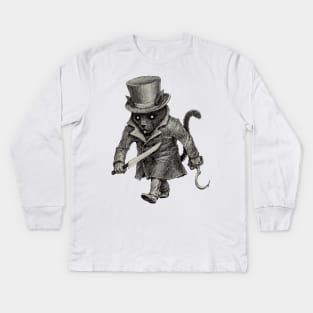 Black Cat Kids Long Sleeve T-Shirt